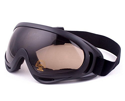 Minalo Uv Protection Outdoor Sports Ski Glasses Cs Army Tactical Military Goggles Windproof Snowmobile Bicycle Motorcycle Protective Glasses Ski Goggles(Light-Brown) #TOP1