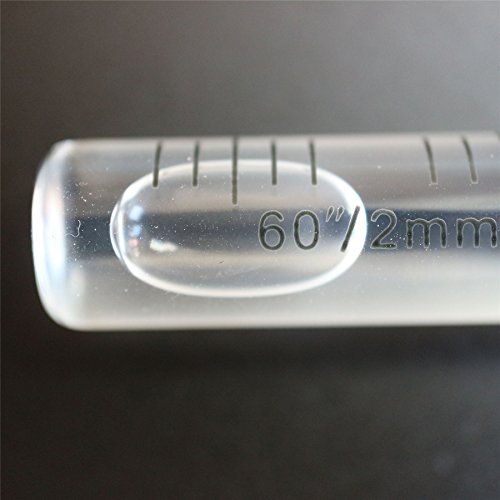 Ersatz Level Glas Flakon, Spirit Bubble Level, Akkurat, 35mm x 10mm - transparent klar
