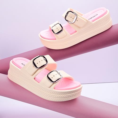 Image of KOBURG Diva Sandals for Women| Durable| Lightweight| Daily|Stylish l Antiskid|Heels|Easy to Clean Sandals| Comfortable | Extra Soft Slide KS-444