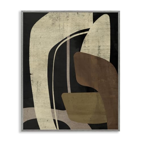 Geometric Boomerang Abstract Arch, 16 x 20 Inch Framed Giclée Print