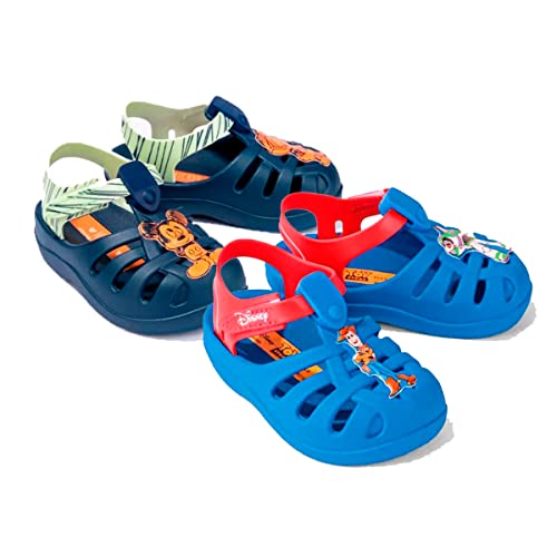 Sandália Disney Magic Aranha, Grendene Kids, Bebê Unissex, Azul/Vermelho, 20/21