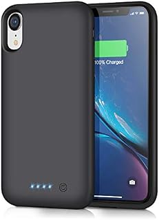 iPosible Battery Case for iPhone XR, [6800mAh] Charging Case Extended Battery for XR Rechargeable Battery Power Bank Portable Charger Case [6.1 inch]Newest Version Black