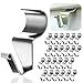 Vinyl Siding Hooks for Hanging (24 Pack), Heavy Duty Stainless Steel Low Profile No-Hole Hanger Hooks