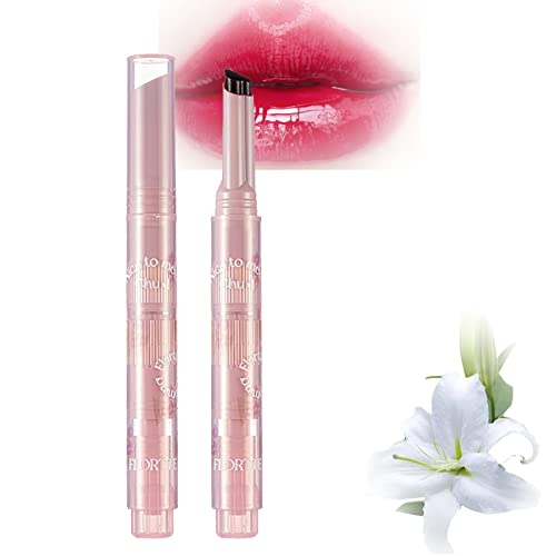 Florette Jelly Lipstick, Flortte Nice to Meet Chu Jelly Lipstick Heart Shape, Plumping Water Gloss Lip Gloss Moisturizing Sweet Lip Glaze, Moisturizes and Plumps Your Lips (10#)