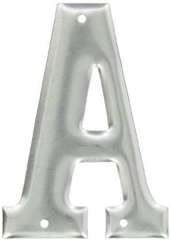 Chiffres et lettres en aluminium de 7,6 cm de hauteur argent modèle Brady 1600-A