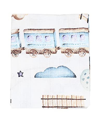TupTam Baby Muslin Squares Printed, 70x80, 5 or 10 pieces, Boy 5, 5er Pack - Image 4