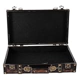 Solution de rangement polyvalente : ce coffre de rangement en bois offre un espace organisé pour vos souvenirs, livres ou objets précieux, alliant style rétro et fonctionnalité pratique au quotidien. coffre de rangement en bois, valise vintage miniature