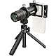 SMALLRIG 8X Teleobjektiv für Mobiltelefone (T-Mount), mit Stativ + 8X optischer Zoom HD-Teleobjektiv + Objektivklemme + Stativadapter + Objektivdeckel + Aufbewahrungstasche – 4737