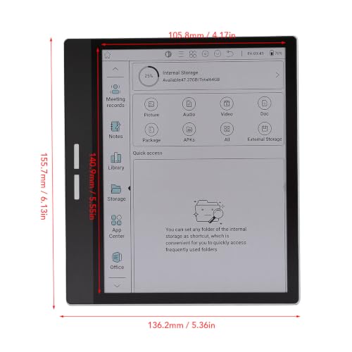 Image of Fafeicy 7 Inch Color Ereader Tablet, 150PPI Color Screen with Stylus