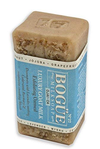 Handmade Goat Milk Soap- BOGUE No.27 Exfoliating Oatmeal Blend to Gently Scub Your Skin with soothing essential oils of Cedarwood, Lavender, Rosemary and Myrrh image 3