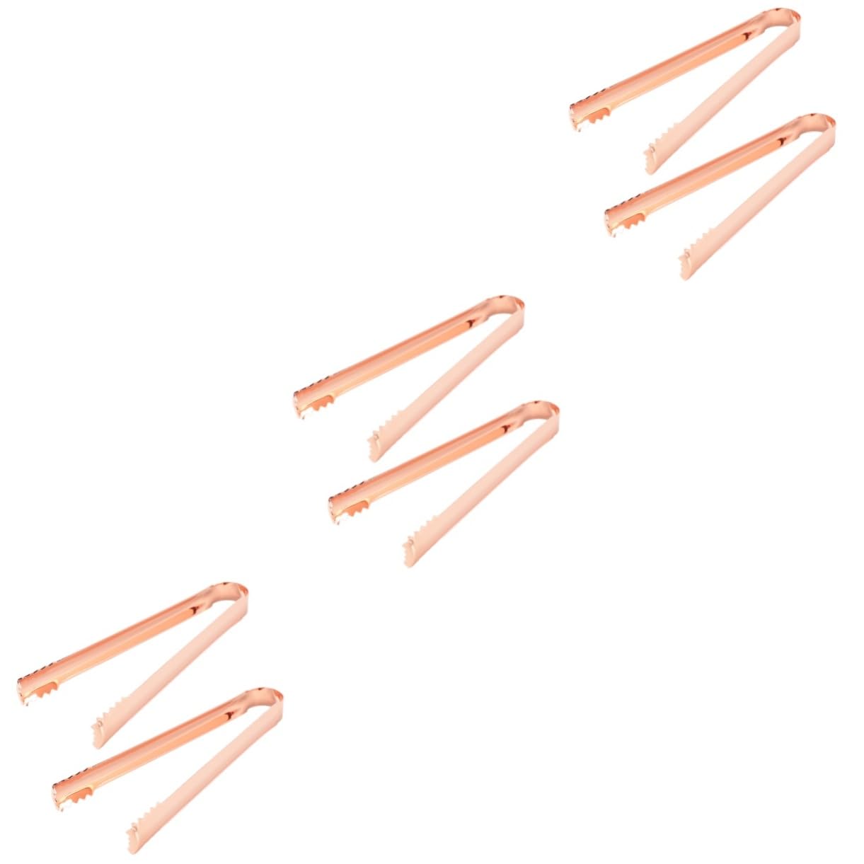 6 Pcs Stainless Steel Tongs Serving Tong Food Folder Ice Tongs Bread Clip