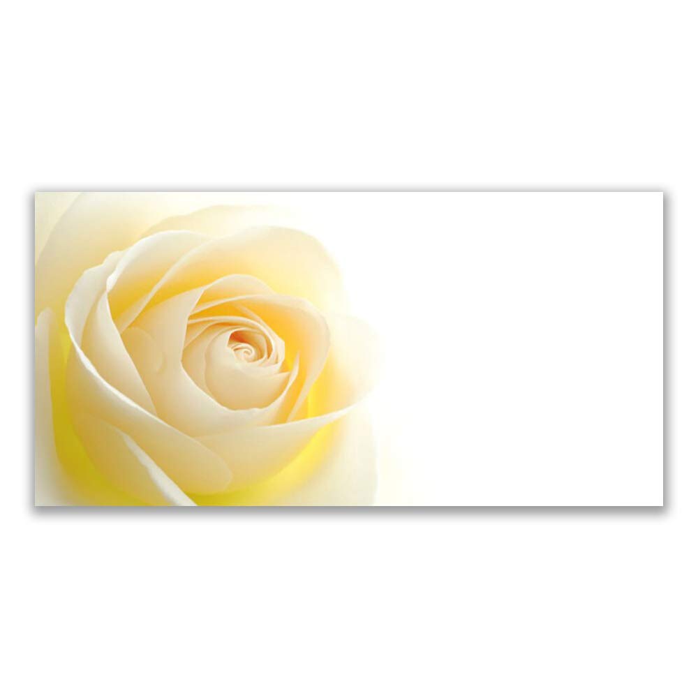 Tableau en Verre Trempé 120x60cm Tulup au Motif Floral Rose Lumineux
