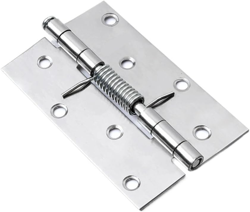 Frame Concealed Cabinet Door Hinge 2pcs Self Closing Spring Stainless Steel Hinge for Cabinets Door Closer Automatic Rebound Furniture(3inch)