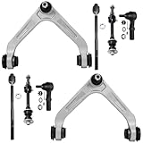 Detroit Axle - 2WD Front End Suspension Kit for 2003-2006 Dodge Ram 2500 3500, 2 Upper Control Arms w/Ball Joints, 2 Sway Bar End Links, 4 Inner & Outer Tie Rods 2004 2005 Replacement - 8pc Set