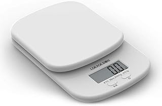 Balanza de cocina Balanza electrónica digital de 0,1 g/2 kg con luz de fondo for pesar joyas de alimentos (Color: blanco)