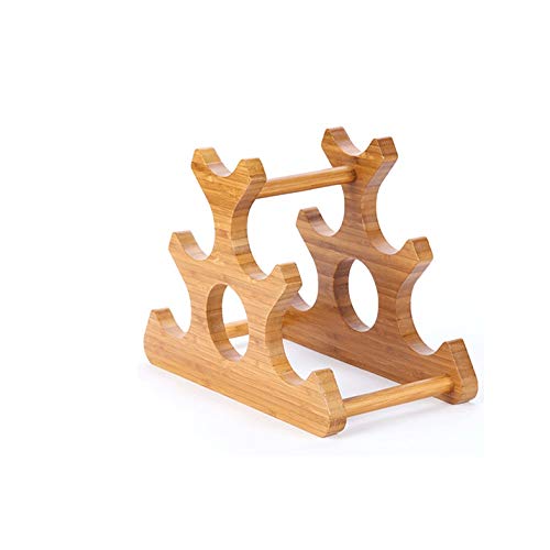 Soporte para botellas de vino estilo europeo madera miniatura 5