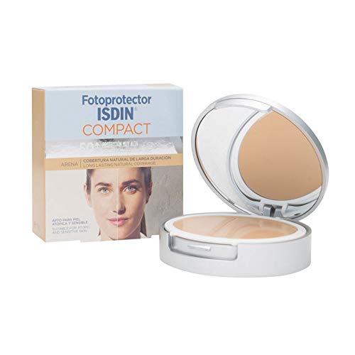 ISDIN Compact Sand-Make-up, LSF 50+, atopische und empfindliche Haut