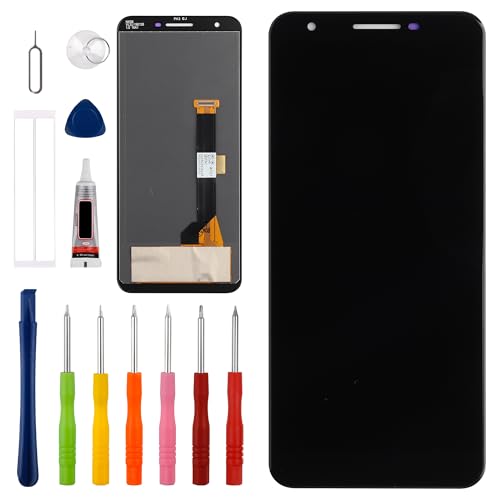 Vvsialeek Écran LCD de rechange compatible avec Google Pixel 3A LCD Touch Screen avec kit d'outils - Pas d'empreintes digitales
