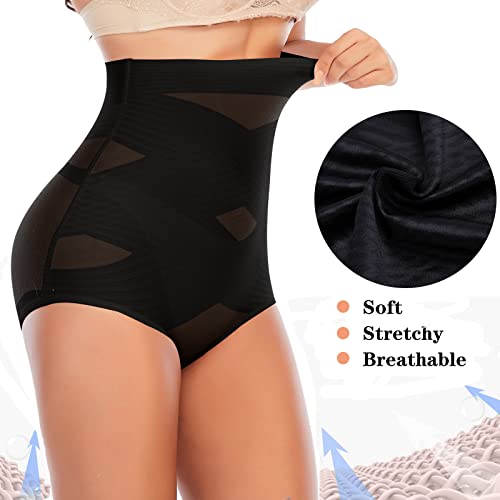 Image of Werena Tummy Control Shapewear Underwear for Women High Waisted Body Shaper Panties Shaping Briefs