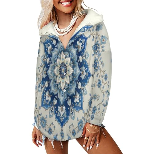 Manteaux polaire femme style persan et sweatshirt oversize chaud