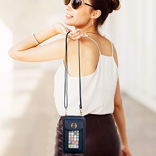Heaye Wristlet Cell Phone Wallet Purse Small Cross Body Bags for Women Coin Card Organizer - Thumbnail 5