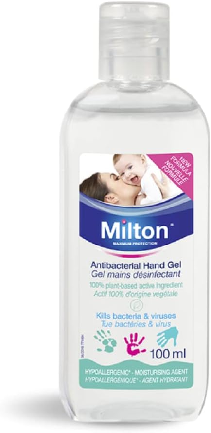 Antibacterial Hand Gel 100ml – Ideal for use Before and After Feeding and Nappy Changes, or When You’re Out and About