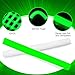 NUDALA Glow Foam Sticks Bulk, 24 Pcs Green Giant LED Light Up Sticks Flashing Glowing Baton Wands Party Supplies for Wedding, Raves,Concert,Birthday,Christmas, Halloween,Sporting Events