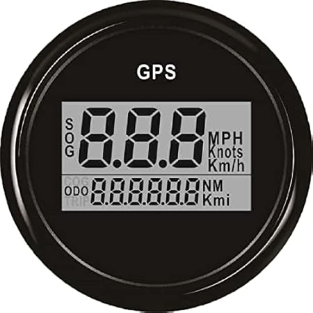 Amazon Eling ユニバーサルオートメーター デジタルgps速度計スピードゲージ 車 オートバイ トラック ヨット 船舶 2inches 52ｍｍ 9 32v スピードメーター 車 バイク
