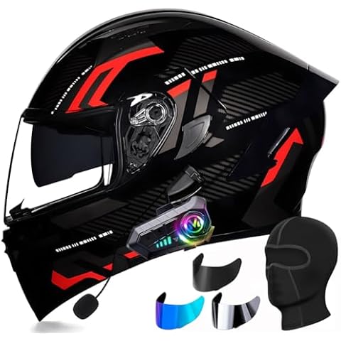 CZSBXBHD Bluetooth Full Face Motorbike Helmet Cover