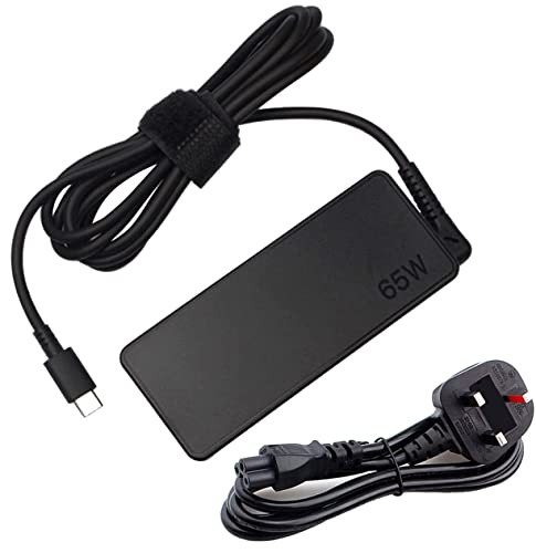 65W USB C Power adapter compatible With Lenovo Think Pad Yoga HP chrome book Dell XPS ASUS Acer HUAWEI Xiaomi Samsung and more Type C Devices PD wall Laptop Power supply (Type C Charger)