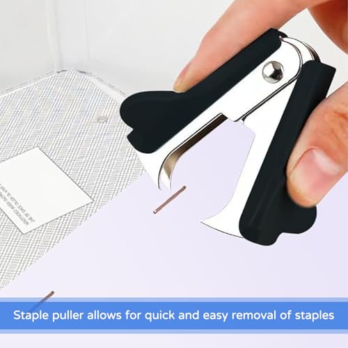 3 Stück Mini Heftklammerentferner,Entklammerer,Klammerentferner,Metallplastik Entklammerer Enthefter,Tacker Entferner Für Bücher,Zeitungen,Verpackungspapier,Extra Breiter Fingergriff,Rot/Schwarz/Blau