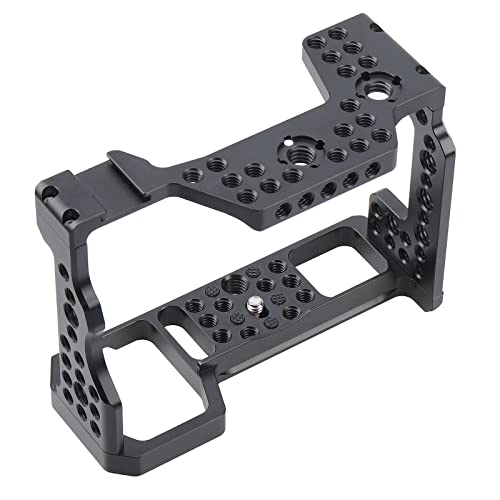 Image of CNC Aluminum DSLR Camera Cage Extension Frame Cold Shoe for Sony A9 A7RIII A7III A7M3