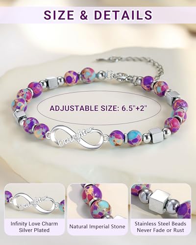 Image of Daughter Bracelet Birthday Gifts from Mom