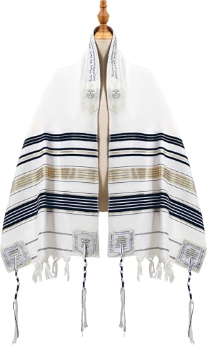 Holy Land Market Grafted IN - Messianic Christian Prayer Shawl/Tallit Prayer Shawl - Creation and Restoration Talit3