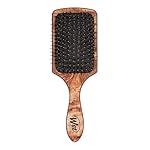 Wet Brush Paddle Hair Brush,Traditional Wood-Ultra-Soft IntelliFlexDetangling Bristles with AquaVentDesignForSpreading HairTreatmentsEvenly-Pain-Free Hair Brush For Women & Men,Shine Traditional Wood