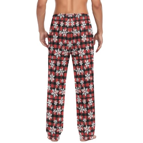 GuoChe Men'S Pajama Bottoms Lightweight Pyjama Trousers with pockets for Autumn Drawstring Small2