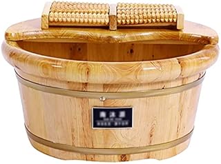 Barril de madeira para pés Spa para pés Banheira de madeira, Banho de pés doméstico, Barril para banho de pés, Barril para lavagem de pés para alívio de fadiga e dor, Balde de massagem para pés