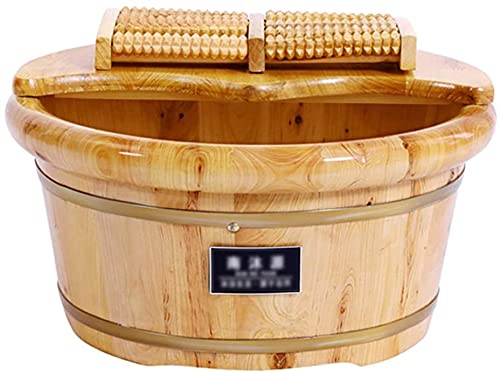 Pediluvio de Madera para Masaje y Relajación de Pies
