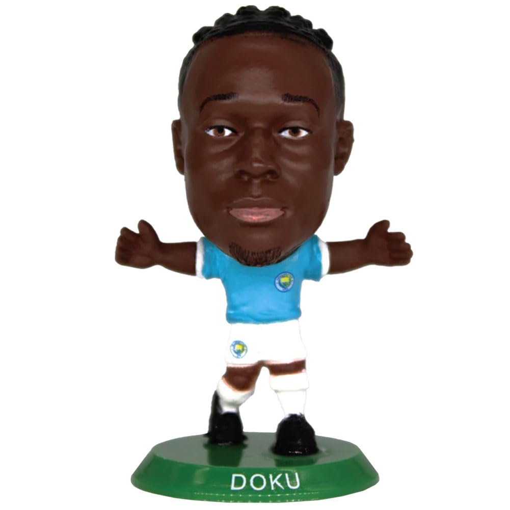 マンチェスターシティ2017/18 プレミアリーグ優勝フィギュアセット Amazon.com: SoccerStarz - Man City Jeremy Doku - Home Kit (Classic
