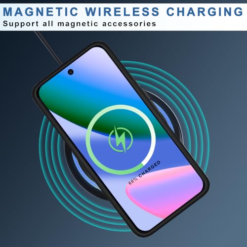 Image of CEDO Magnetic Cover for 10 /10 Pro | Compatible with MagSafe Wireless Charging | Matte Black Case Designed with Magnetic Lock Shockproof Edge Protection Backcover (Translucent Black)