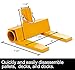 Pallet Buster | Deck Wrecker - Head Only - Best Wrecking Bar for Breaking Pallets - Steel Head - 2 Secure Locking Pins - Yellow - Molomax