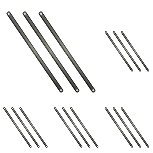 儀(Takagi) TAKAGI 金切鋸刃 銅・アルミ用 細目 250mm 3枚入 HS-38 日本製 JIS適合 32山 刃先 高周波焼入 折れにくい 銅 アルミ 替刃 (× 5)