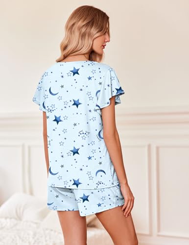 Pyjama 2 pièces fluide col en V résolvant le manque de poches des tenues de nuit