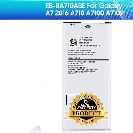 Image of THE BATTERY STORE Original EB-BA710ABE Battery for Samsung A7 2016 A7100 A7109 A710 A710F Battery with 6 Month Warranty ****(PR48)
