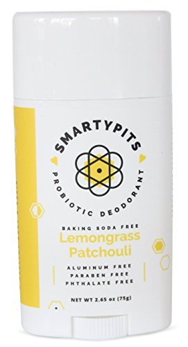 SmartyPits - Natural/Aluminum Free Prebiotic Deodorant (Baking Soda Free) (Lemongrass Patchouli)