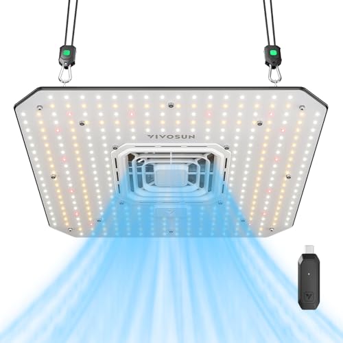 VIVOSUN AeroLight A100SE, LED Grow Light 100W with Integrated Circulation Fan & GrowHub Controller E25, Compatible with App and E42A, 2x2/2x4 Coverage, Establish an Intelligent Grow Environment