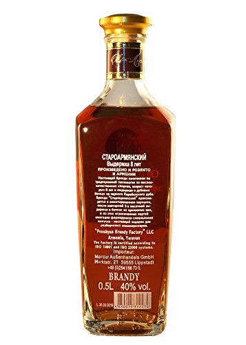 Armenischer Brandy Old Armenian, 0,5L, 40% Alk., 8 Jahre gereift