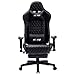 KCREAM Bürostuhl Gaming Stuhl Ergonomischer PU Ledersessel Bürostuhl Gamer Stuhl E-Sport Stuhl mit Lendenwirbelkissen Massage Einstellbarer Neigungswinkel,150kg Belastbar