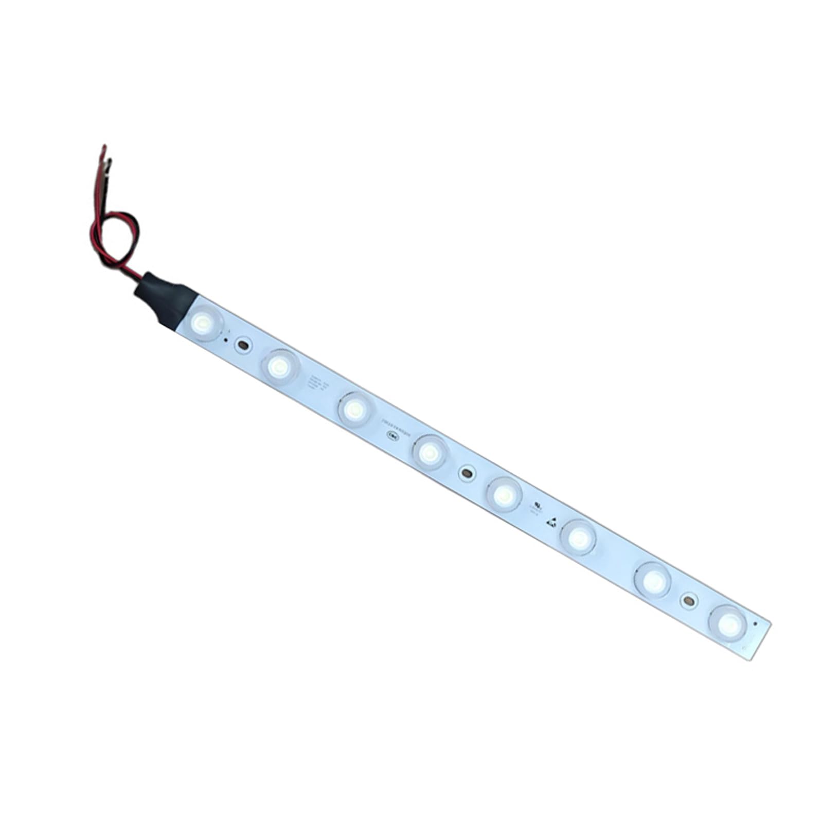 ERRORY Refrigerator LED Light Board Replacement 12V 8 LED 8W 840mA, 14.96 X 0.94 in Fridge Lamp Board for Upright Refrigerated Cabinet Repair
