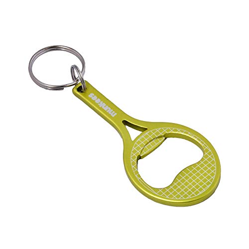 munkees Porte-clés avec décapsuleur en forme de raquette de tennis, vert, 34055
